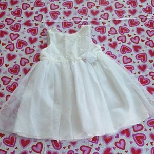 Elegant White Kids Formal Dress